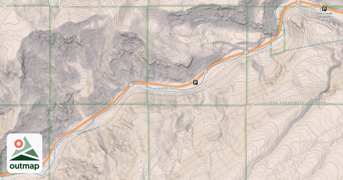 Map of USFS National Forest System Roads {BFE56A4B-83E0-4416-B88C-8CF81EE85D6F}