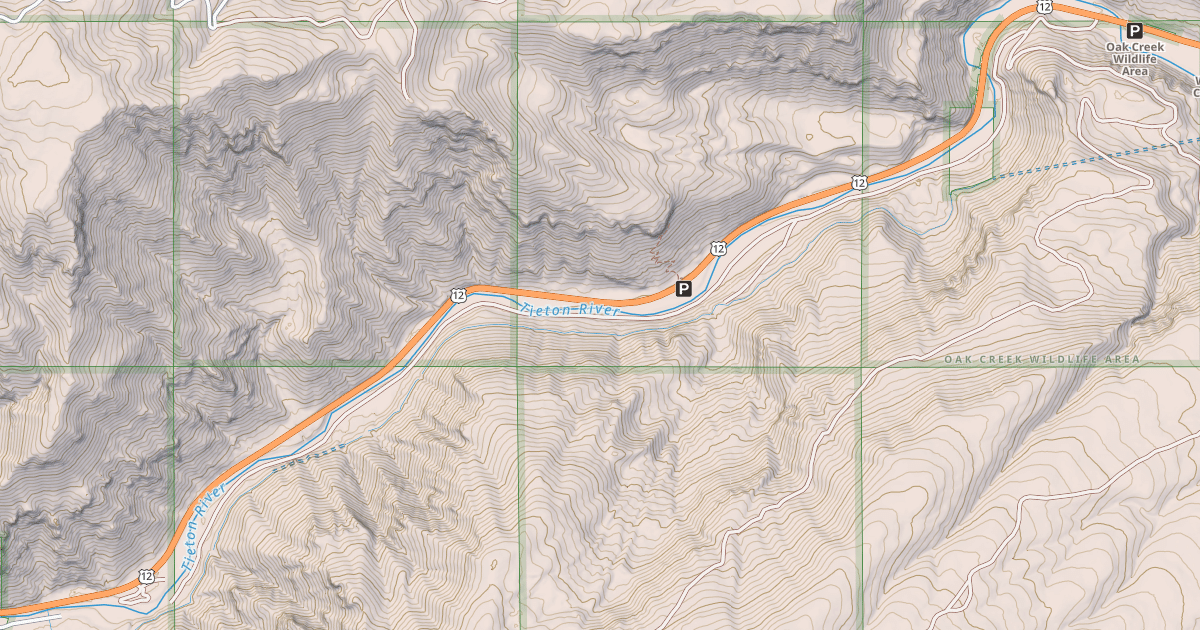 Map preview of USFS National Forest System Roads {BFE56A4B-83E0-4416-B88C-8CF81EE85D6F}