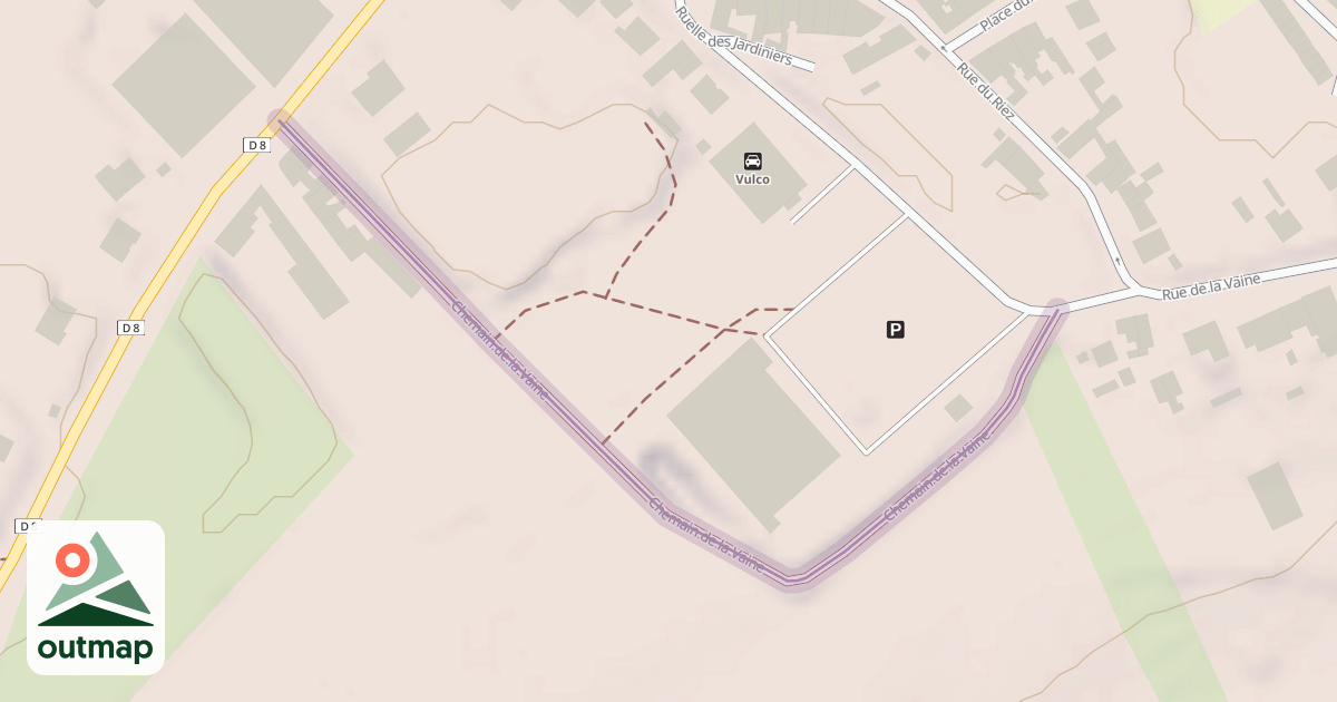 Map of Chemain de la Vaine