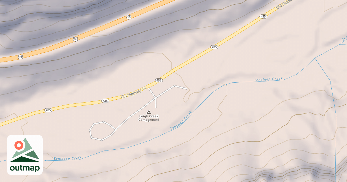 Map of LEIGH CREEK C.G.