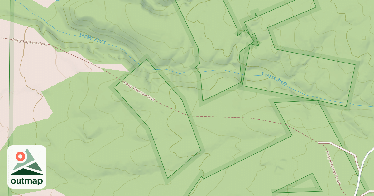 Map of YANKEE BLADE CUTOFF