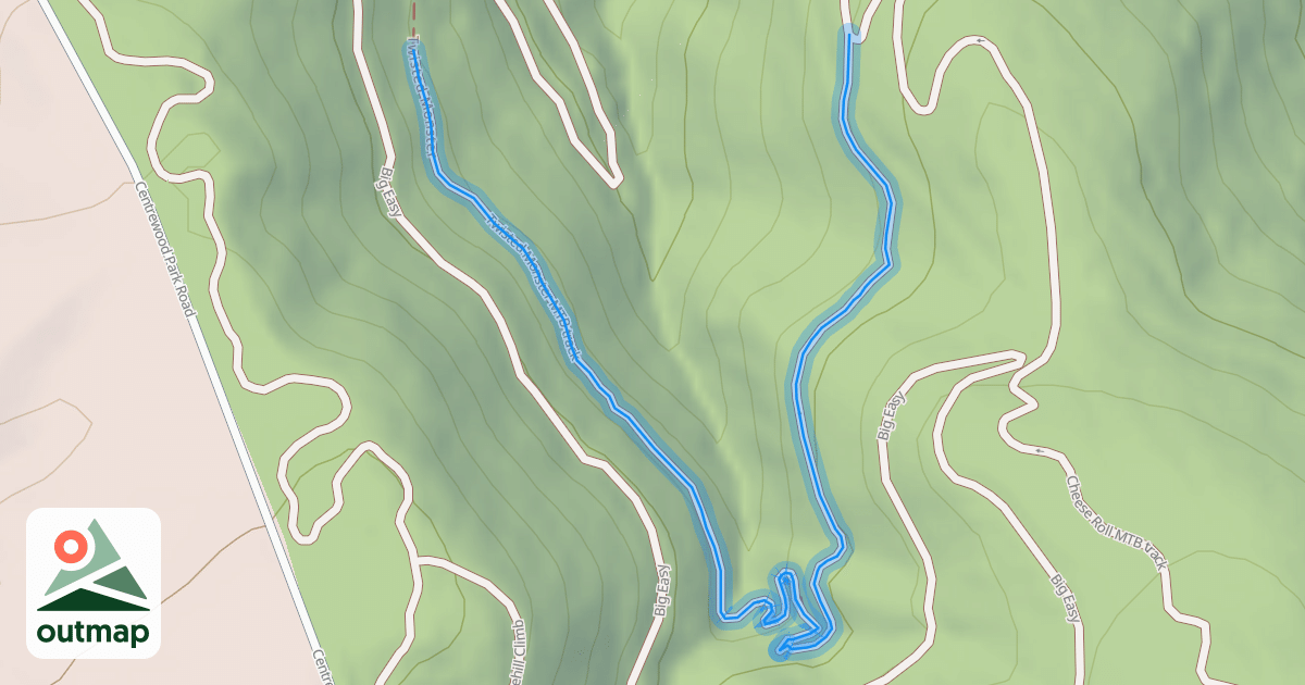 Map of Twisted Monster MTB track