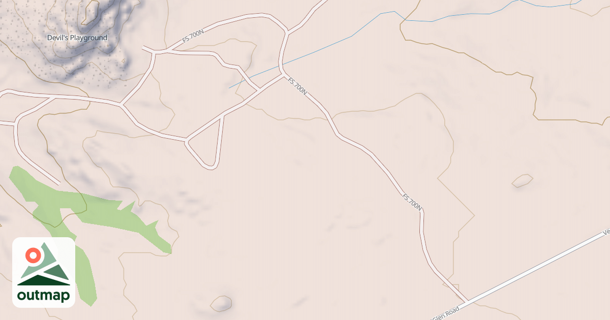 Map of DEVILS ROAD