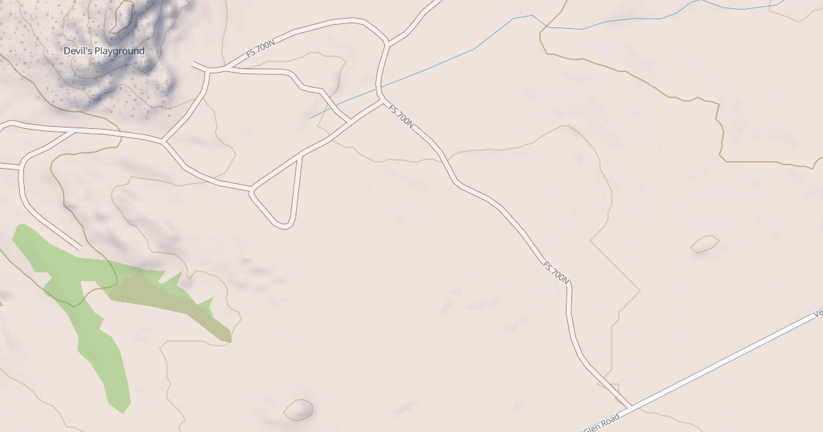 Map preview of DEVILS ROAD