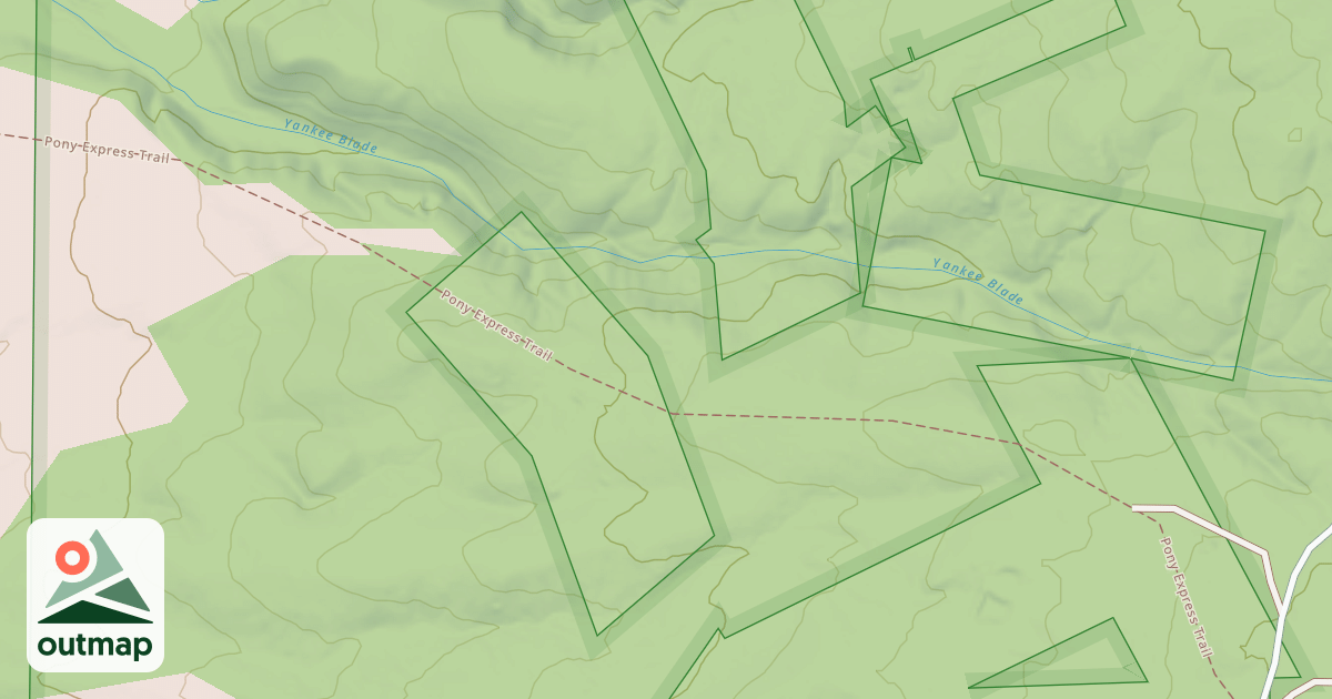 Map of YANKEE BLADE CUTOFF