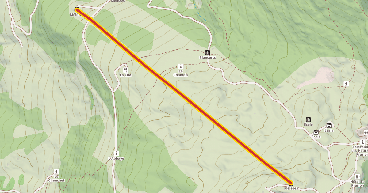 Map preview of Mélèzes