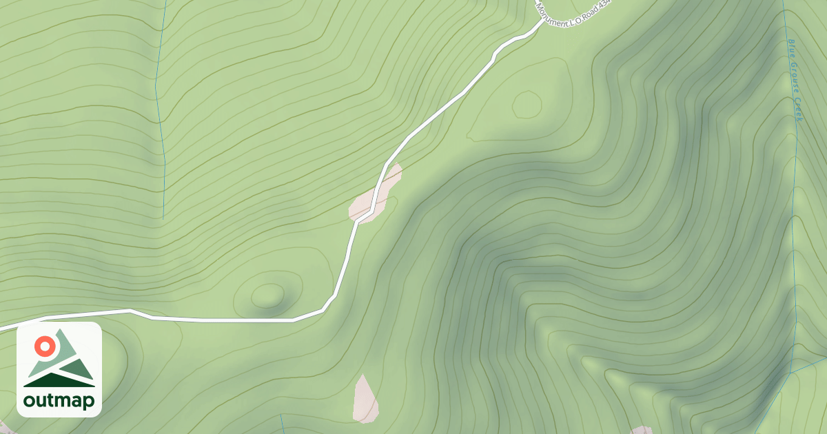 Map of WOLF LODGE MOUNTAIN