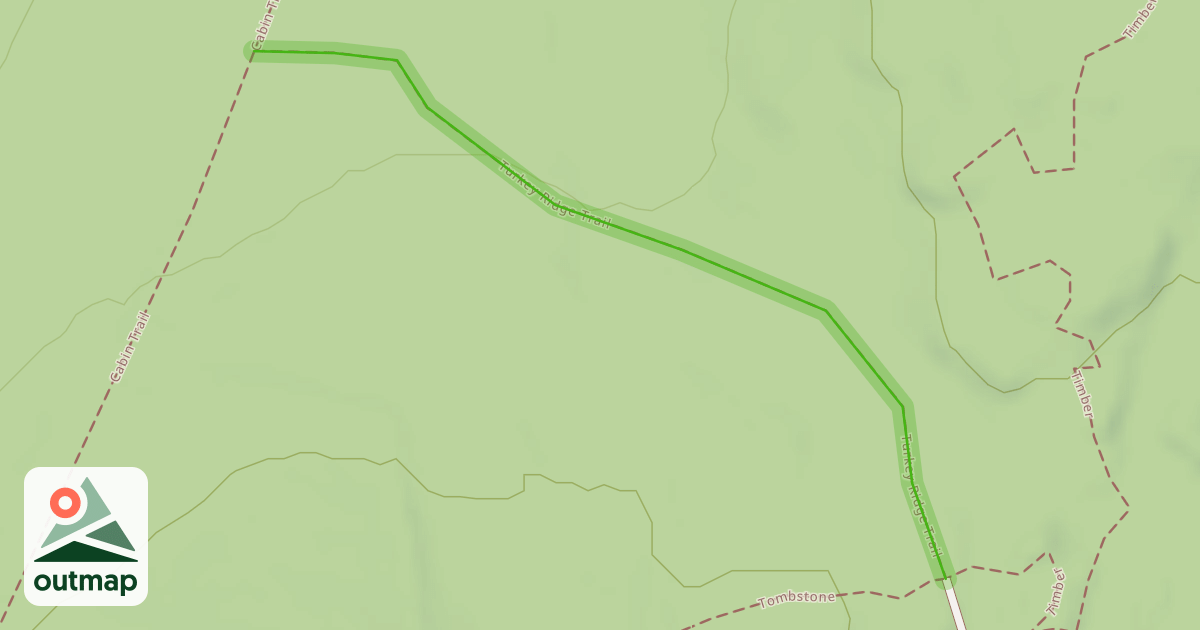 Map of Turkey Ridge Trail
