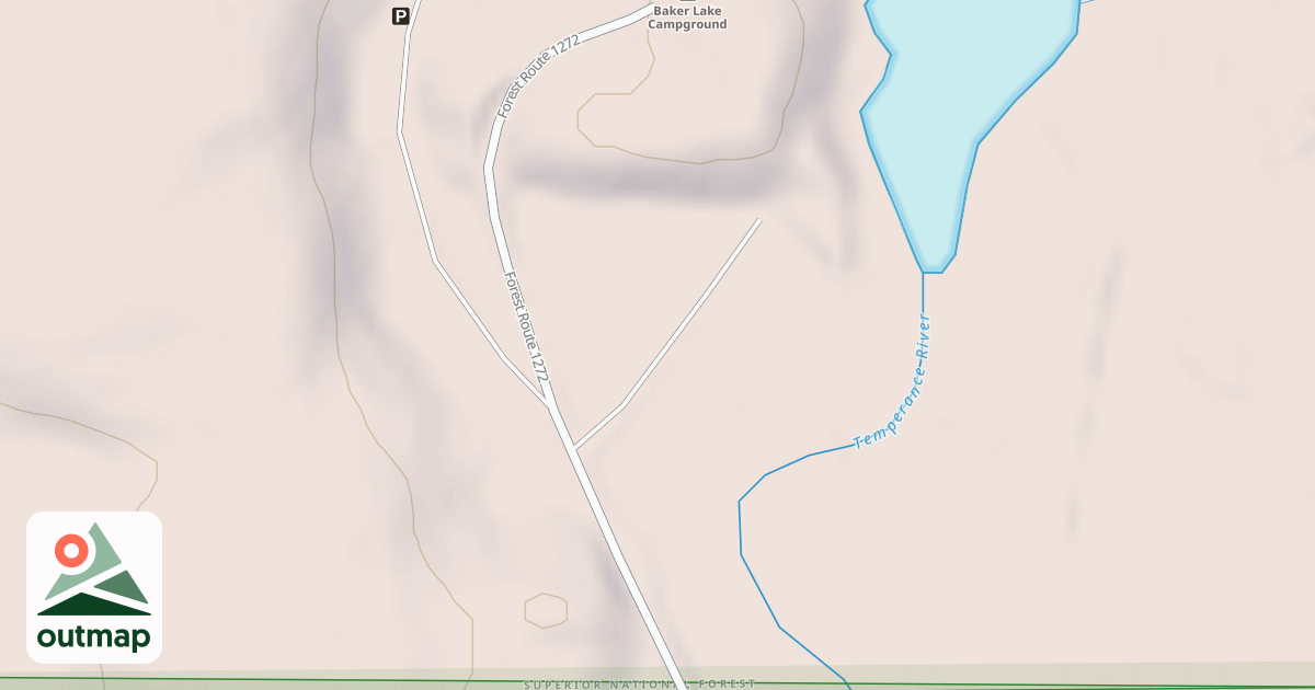 Map of BAKER LAKE CAMPSITE
