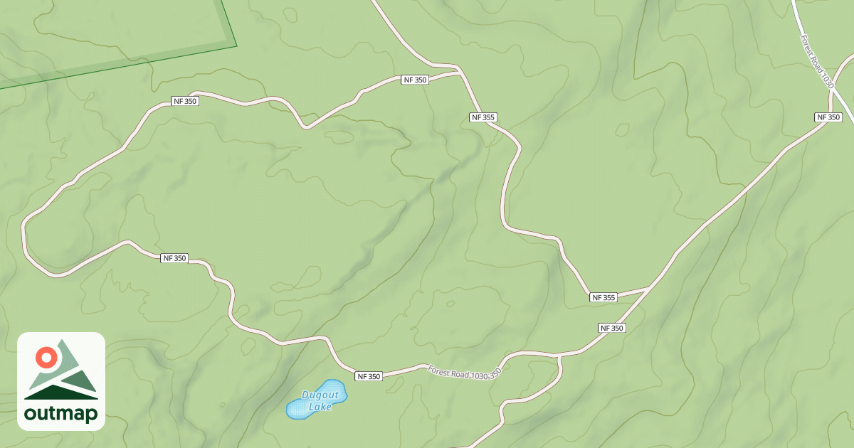 Map of DUG OUT LAKE