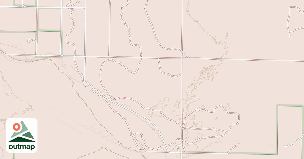 Map of Bummers Roost Trail