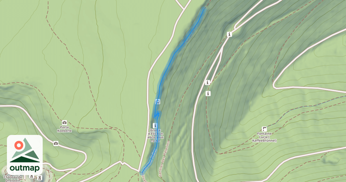 Map of Sentier du Mur Païen
