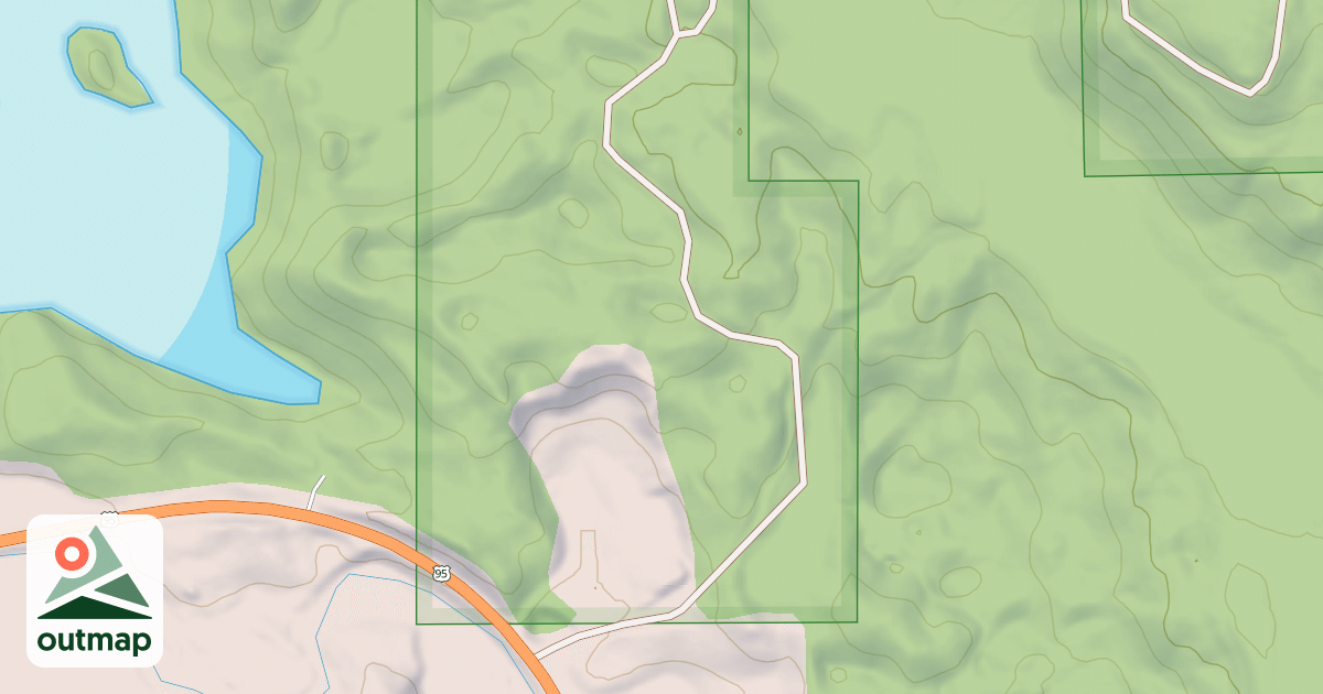 Map of HOGUE MOUNTAIN