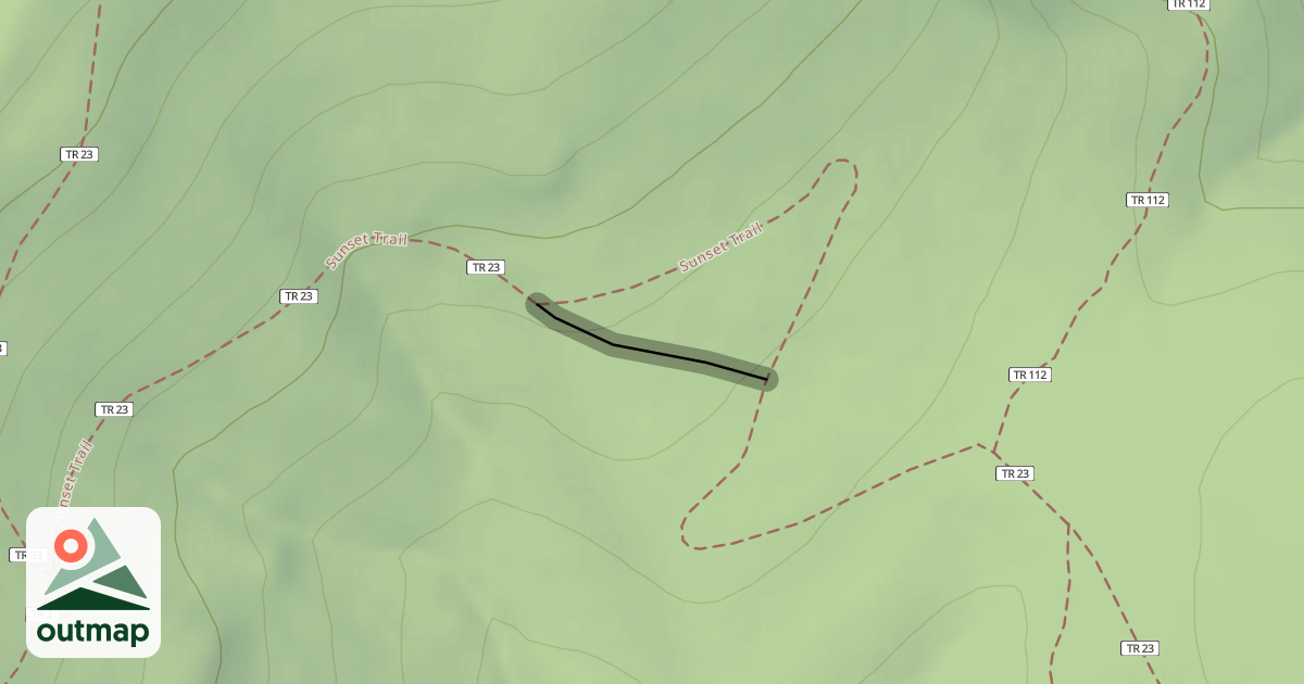 Map of Sunset Trail (Old Route)