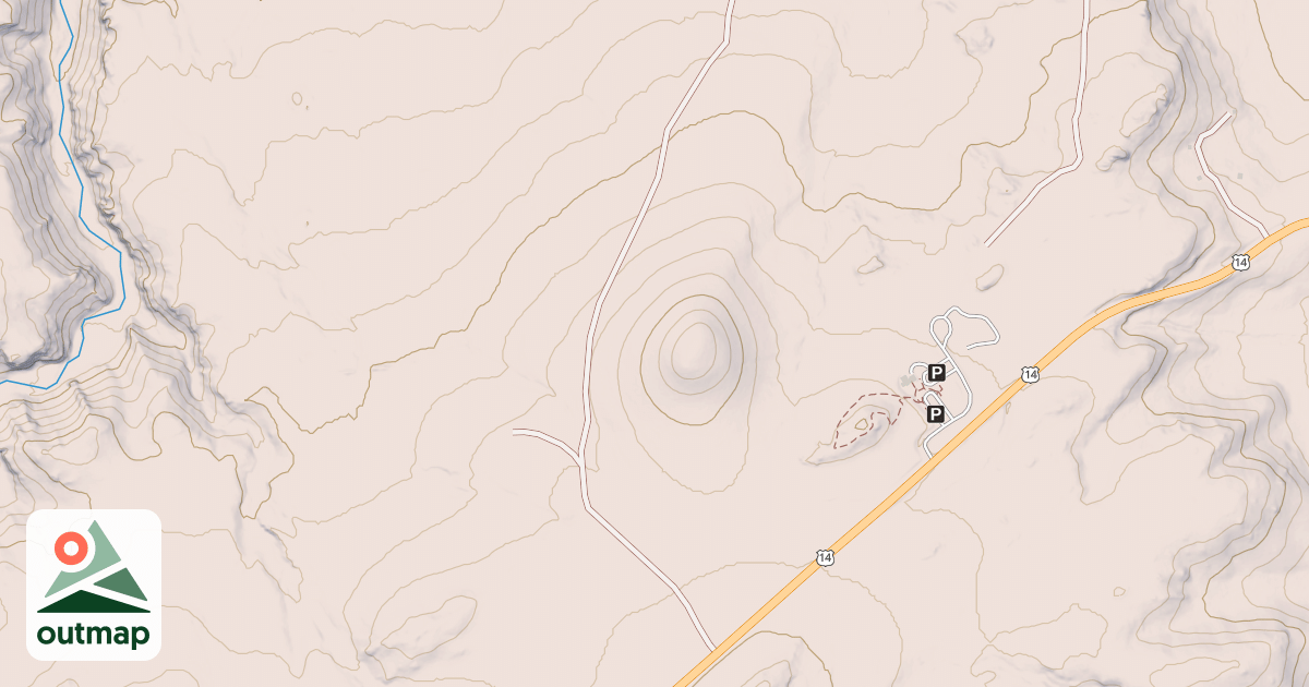 Map of TWIN BUTTES