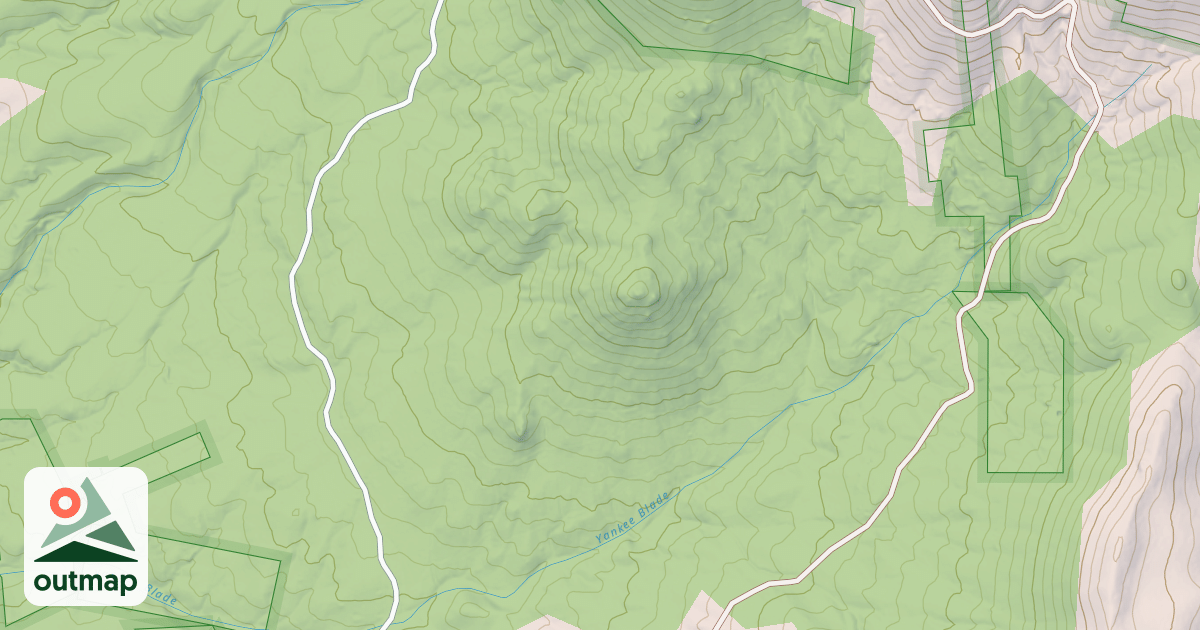 Map of YANKEE BLADE CANYON