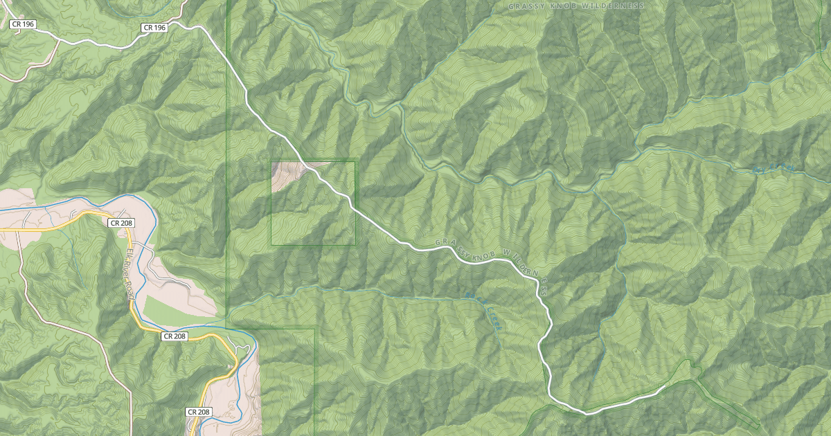 Map preview of GRASSY KNOB