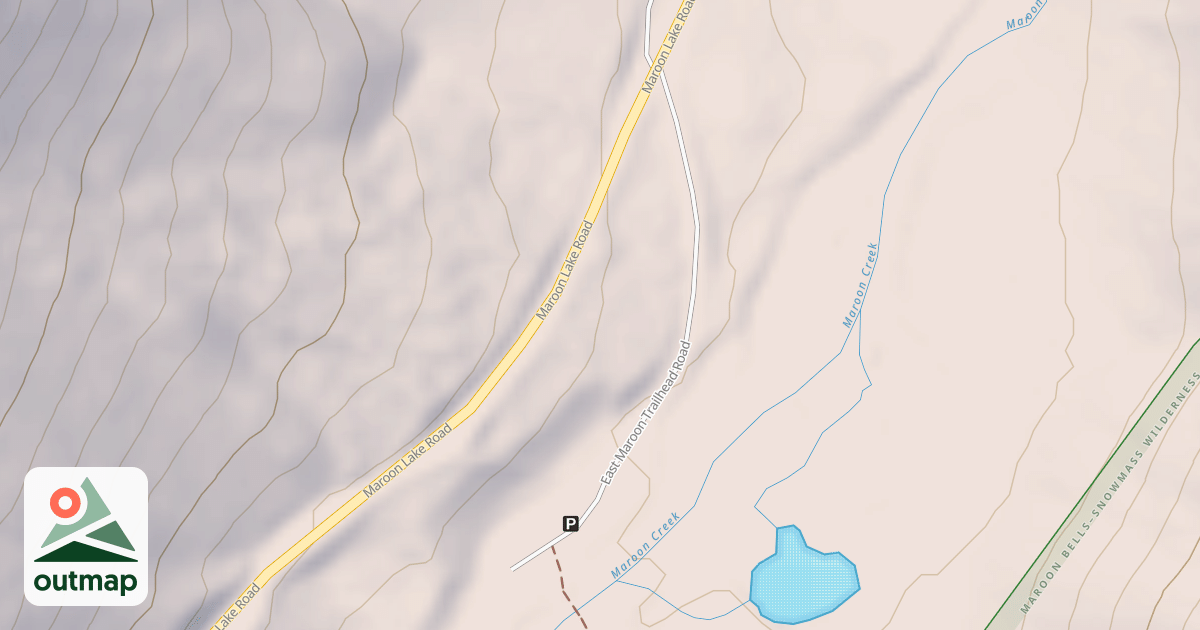 Map of EAST MAROON TRAILHEAD