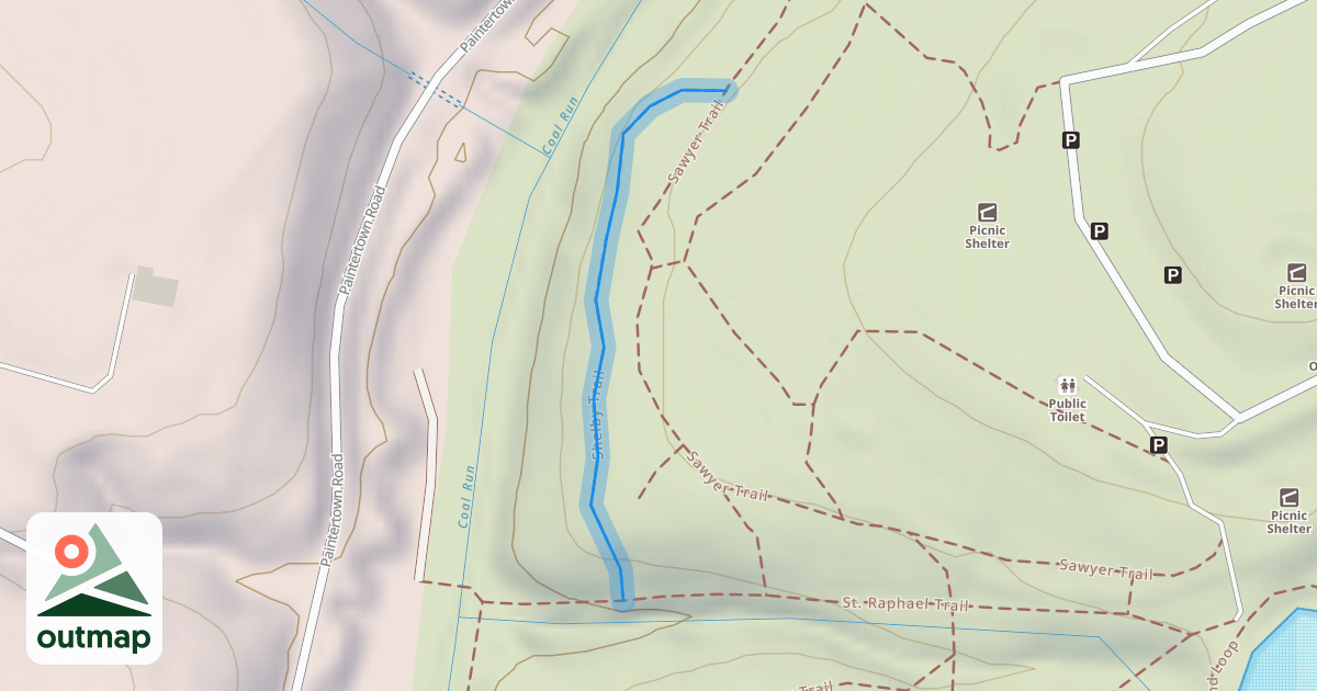 Map of Shelby Trail