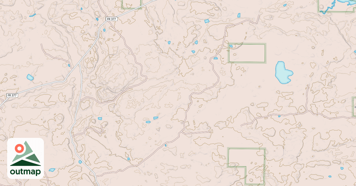 Map of NORTHWEST SPUR B