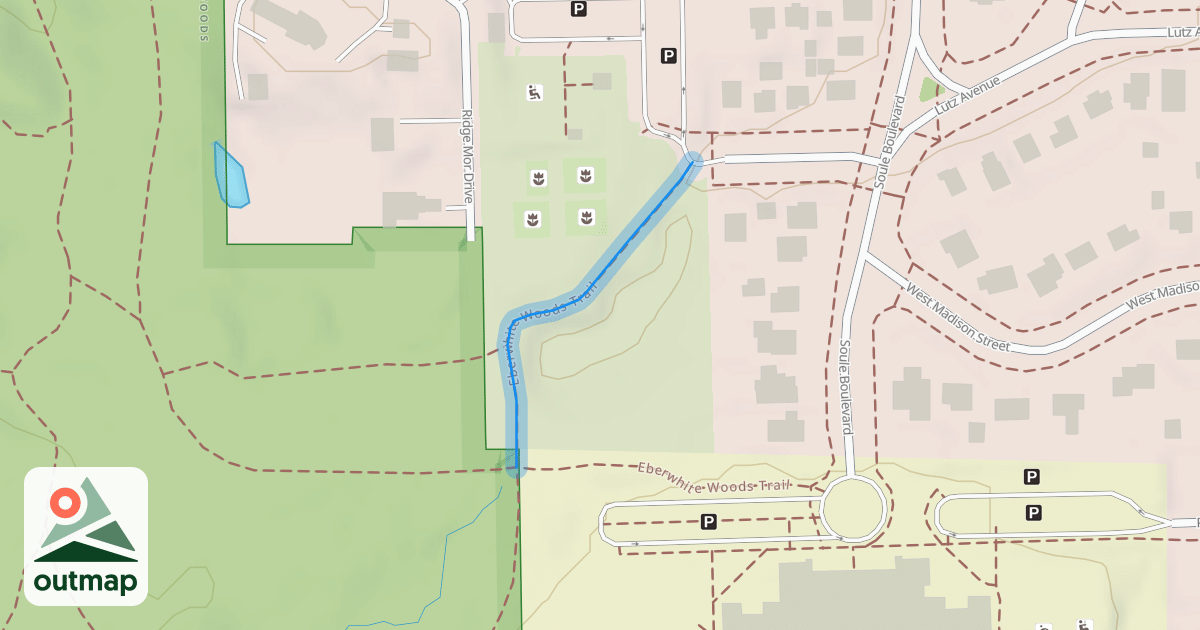 Map of Eberwhite Woods Trail