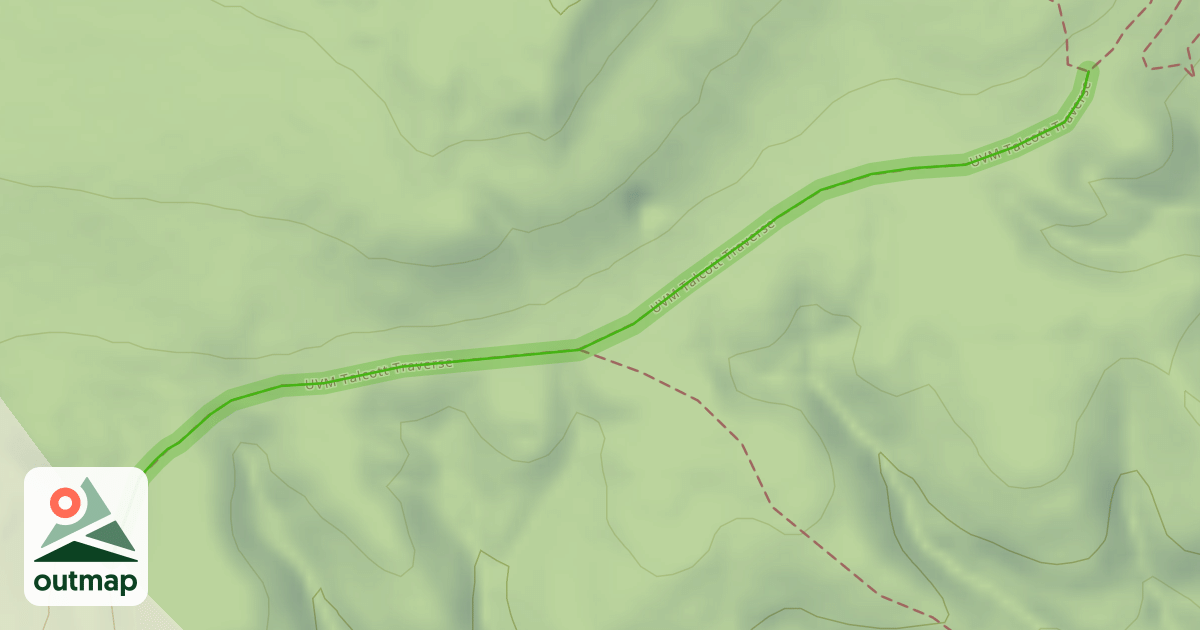 Map of UVM Talcott Traverse