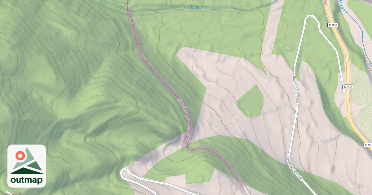 Map of Chemin de la Traverse