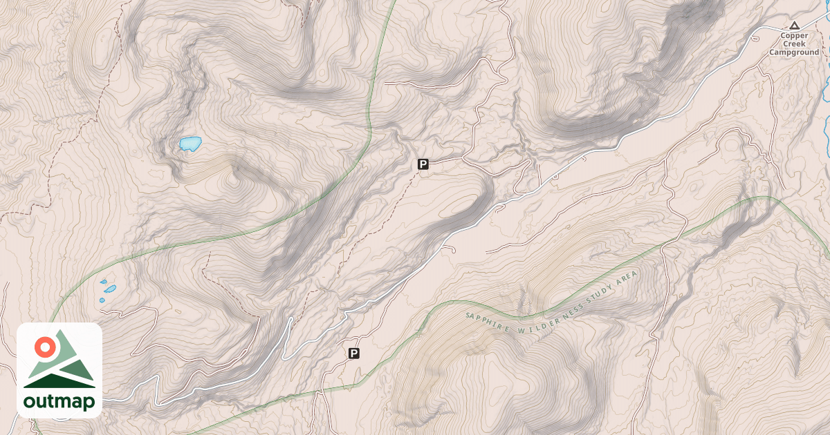 Map of FROG POND BASIN SNOWMOBILE