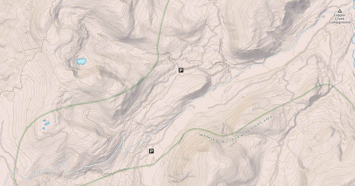 Map preview of FROG POND BASIN SNOWMOBILE