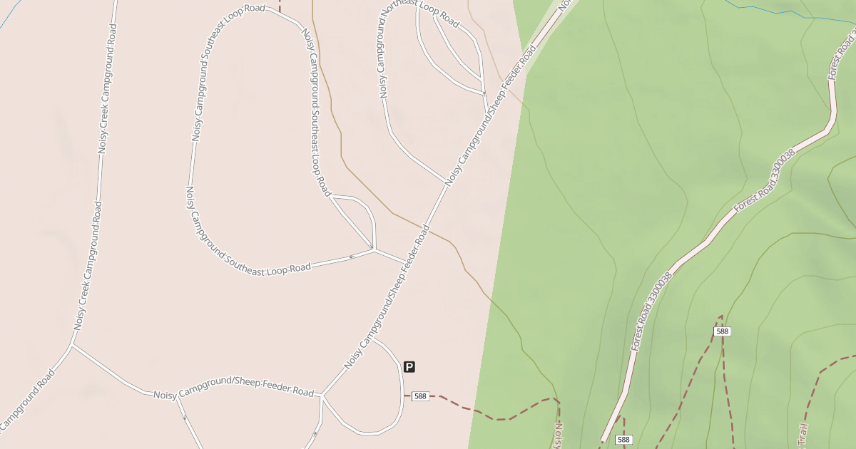 Map preview of NOISY CAMPGOUND/SHEEP FEEDER