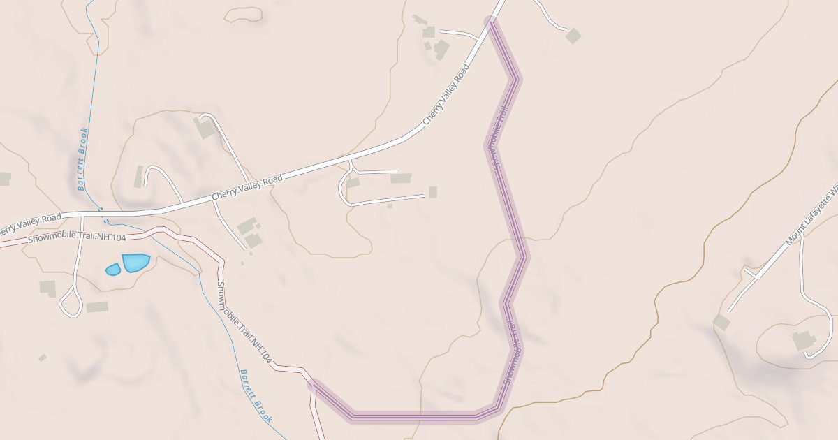 Map preview of Snowmobile Trail