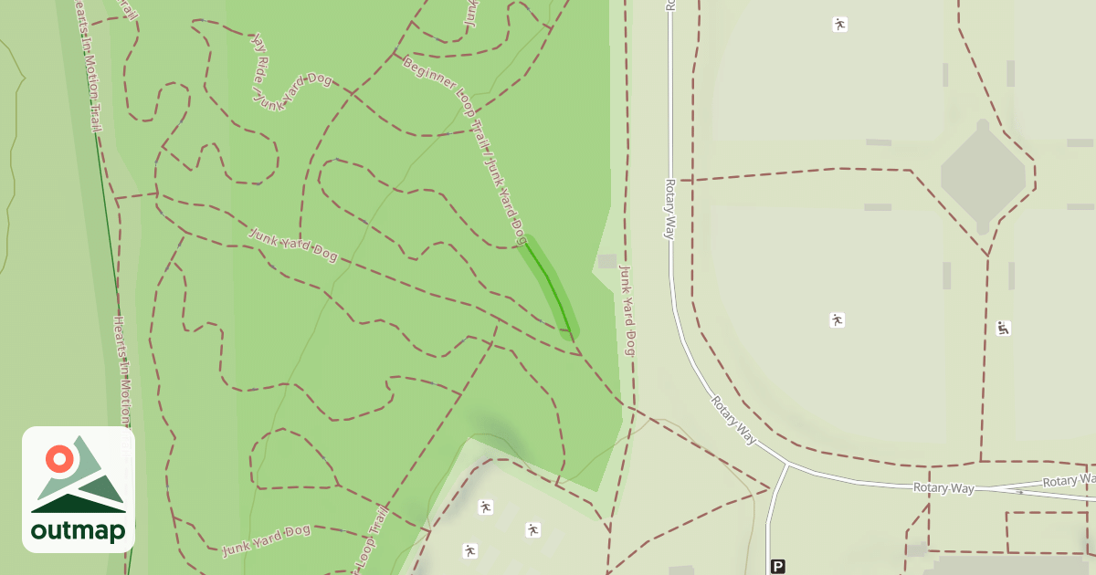 Map of Beginner Loop Trail