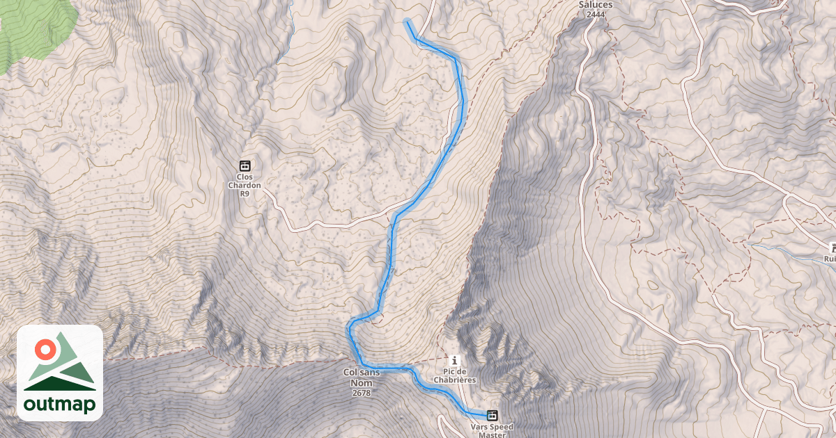 Map of Col Sans Nom