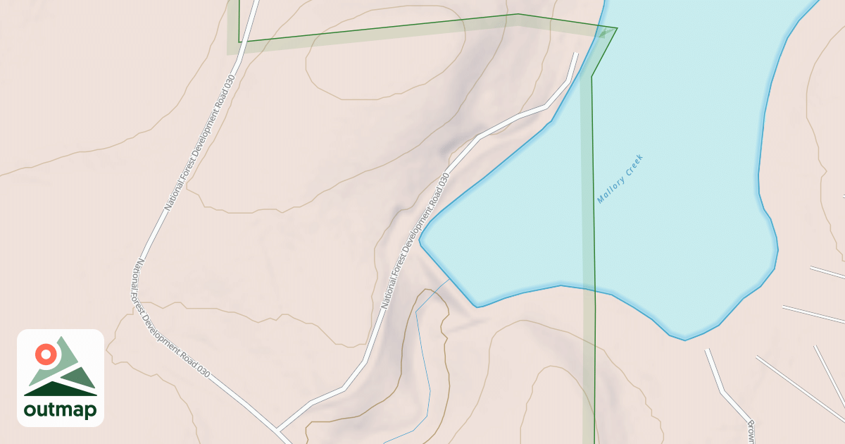 Map of PENLAND LAKE