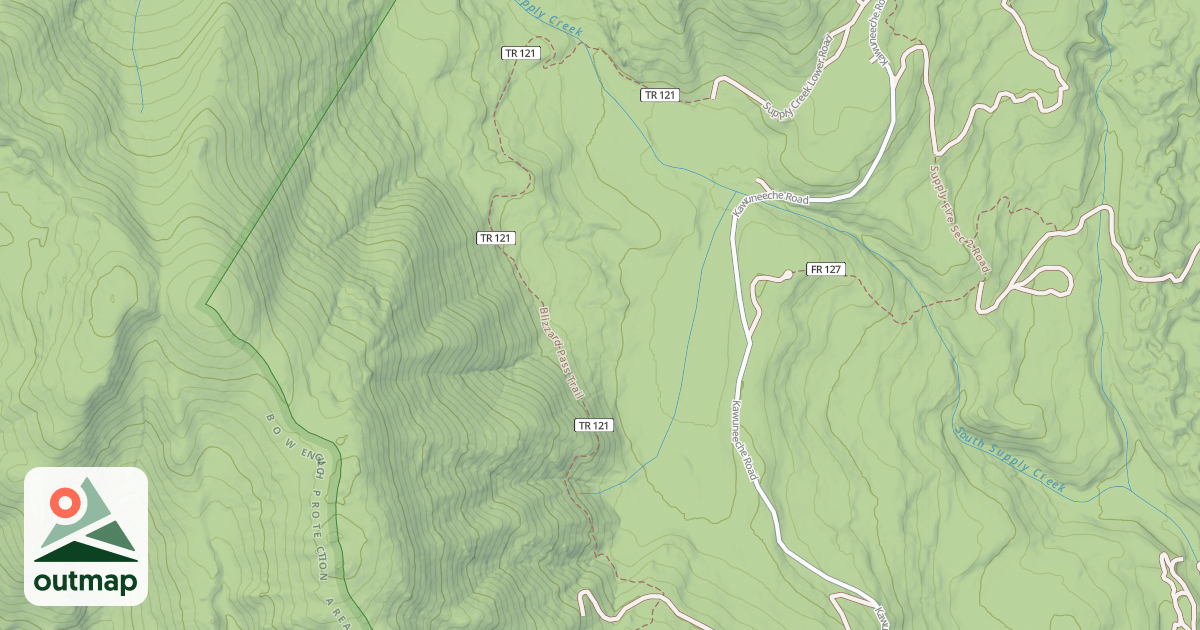 Map of BLIZZARD PASS