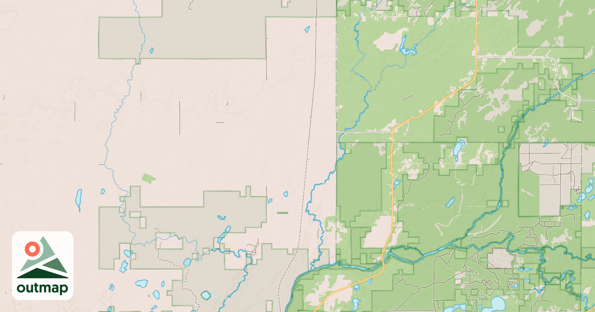Map of Gandy Dancer State Trail MS84.029