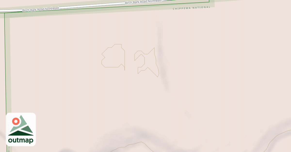 Map of BIRCH BARK ROAD SPUR B