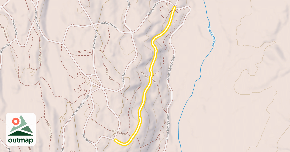 Map of Kirby's Downhill
