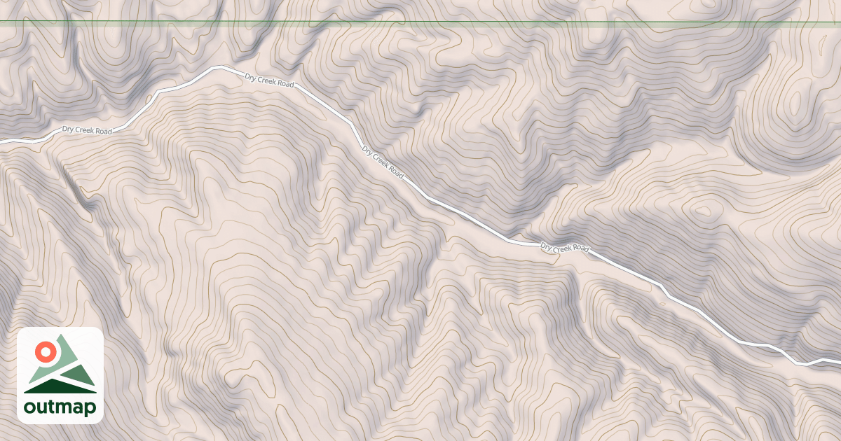 Map of DRY CREEK ROAD