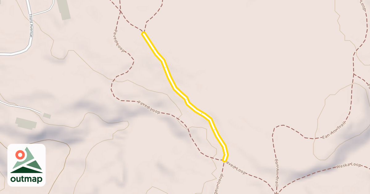 Map of Piste du Voyageur