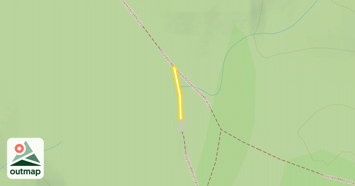 Map of Boulder Mountain Snowmobile Trails