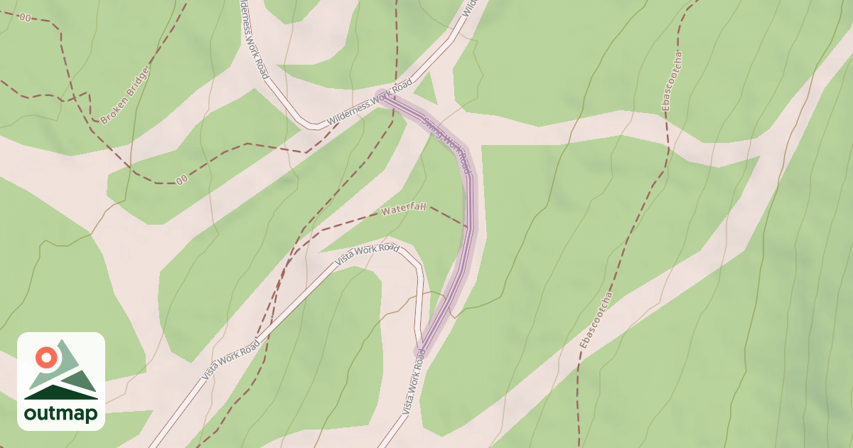 Map of Swing Work Road