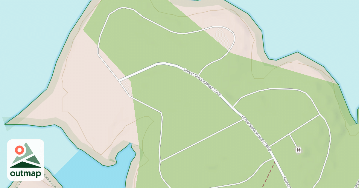 Map of P.C. B SITES 55-58 ACCESS