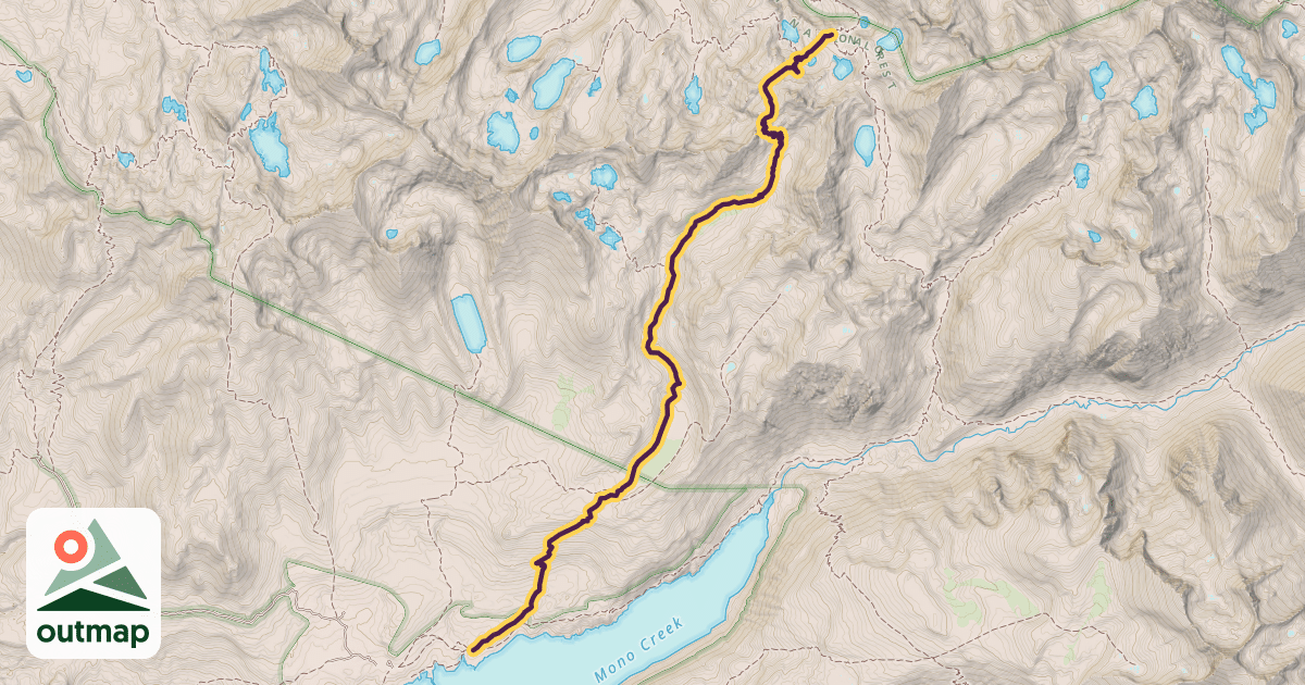 Map of Goodale Pass Trail