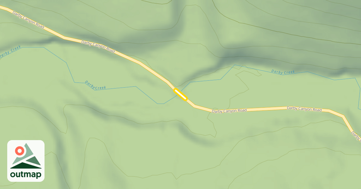 Map of Darby Canyon Road