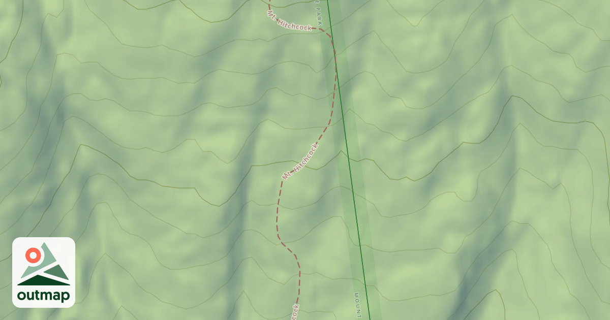 Map of Mt. Hitchcock Trail
