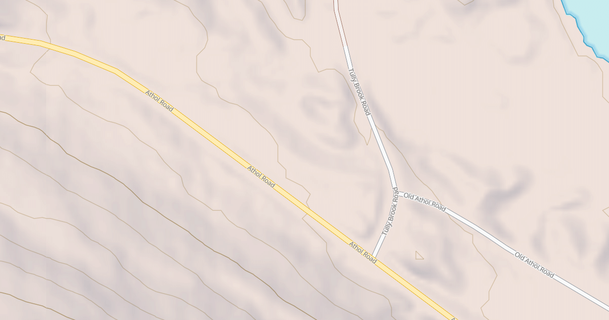 Map preview of Old Athol Road