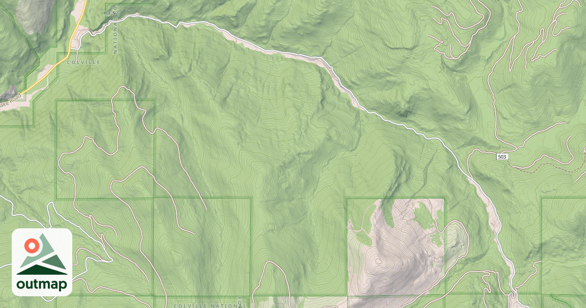 Map of HARVEY CREEK
