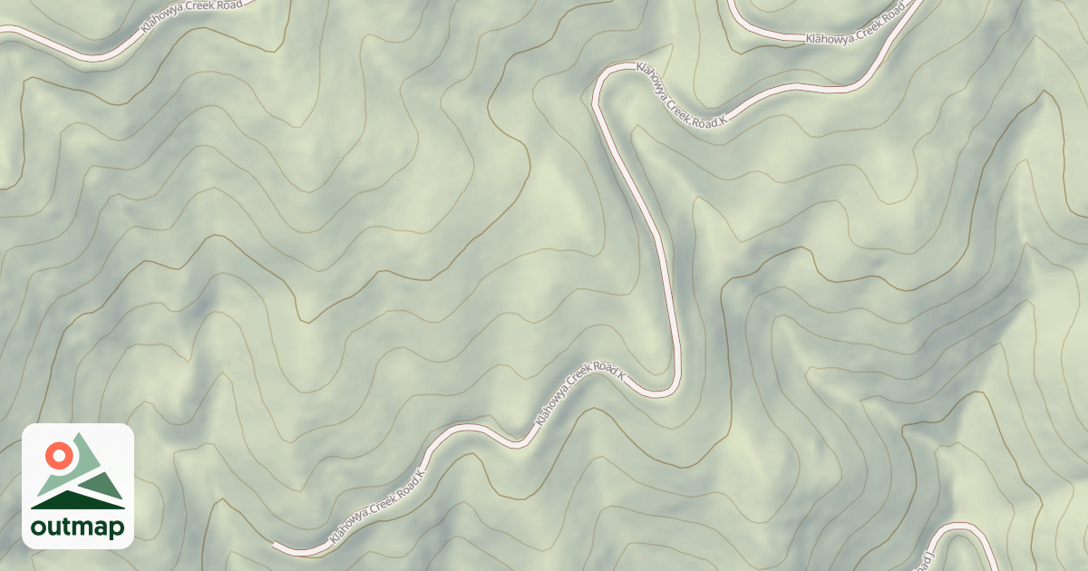 Map of KLAHOWYA CREEK K