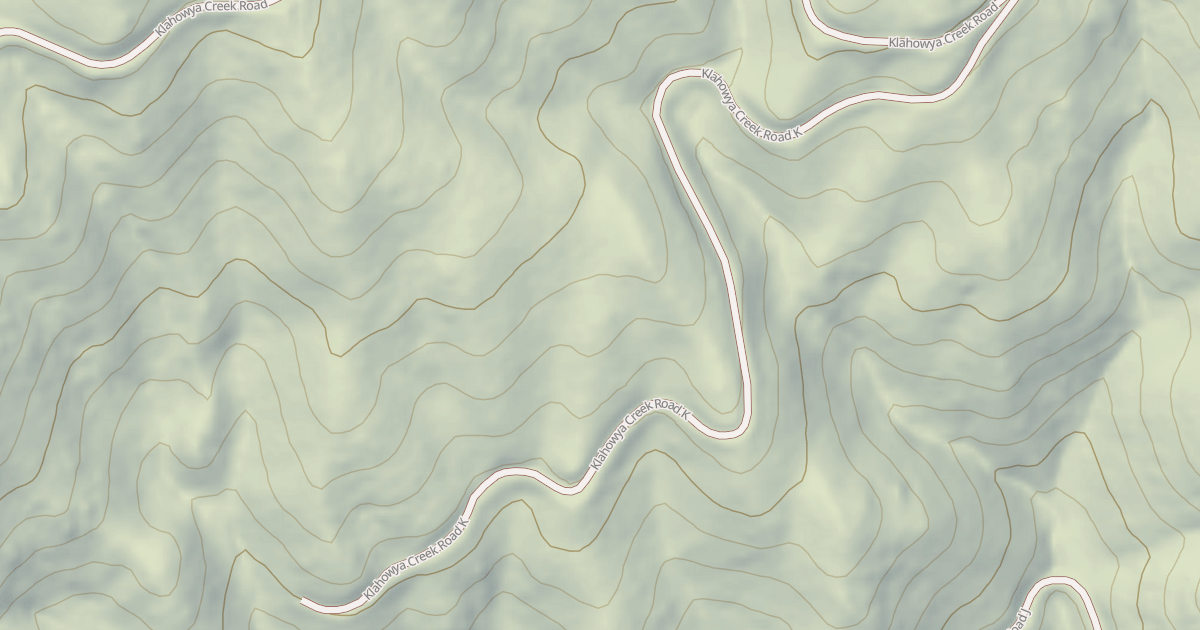 Map preview of KLAHOWYA CREEK K
